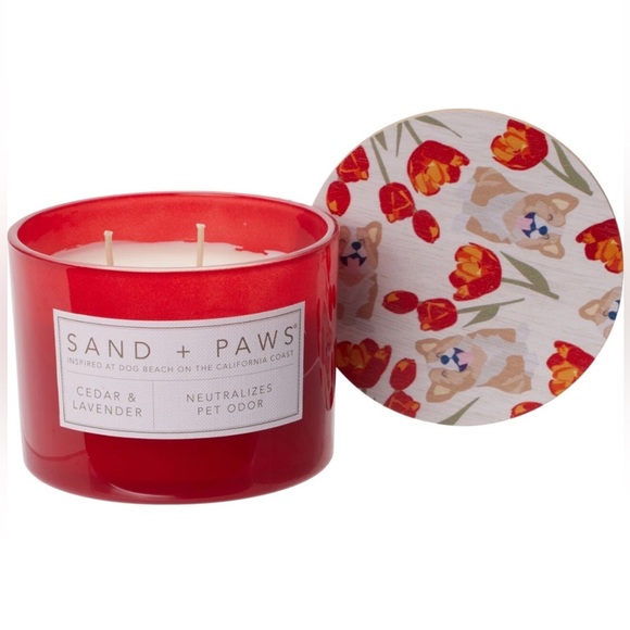 Sand + Paws Other - Sand + Paws Odor Neutralizing Scented Candle- Cedar and Lavender, 12oz, 2 Wick